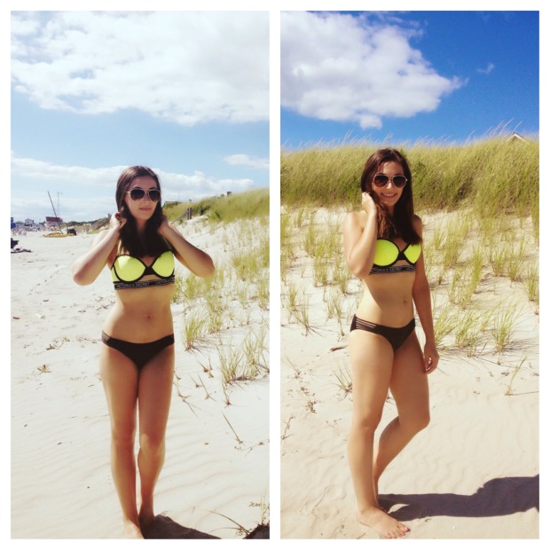 Photo credit: Mary Fortier (Bikini top & bottom: Victoria's Secret; Sunglasses: Kohl's)